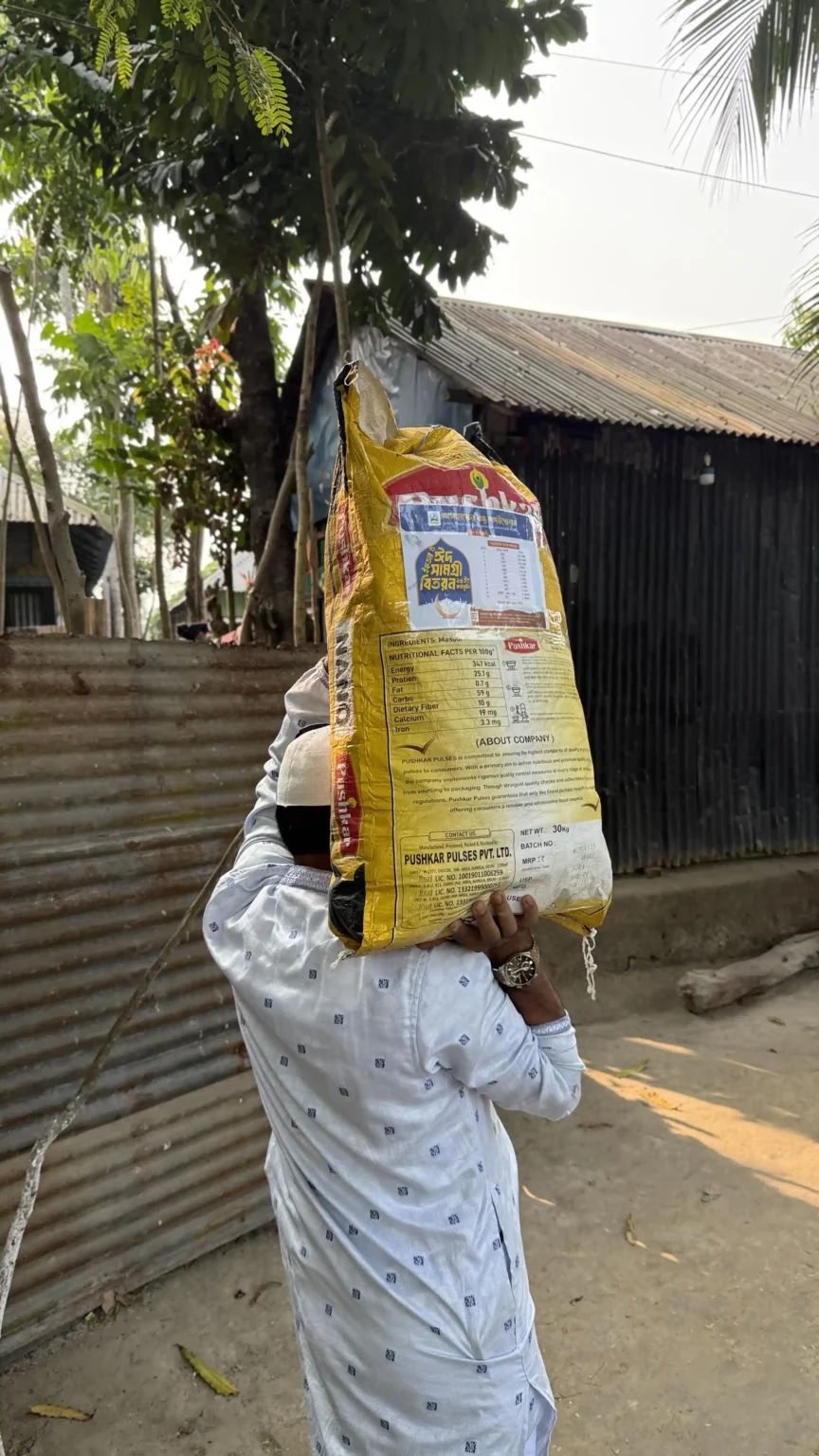 দোরগোড়ায় খাদ্যসামগ্রী পৌঁছে দেওয়া